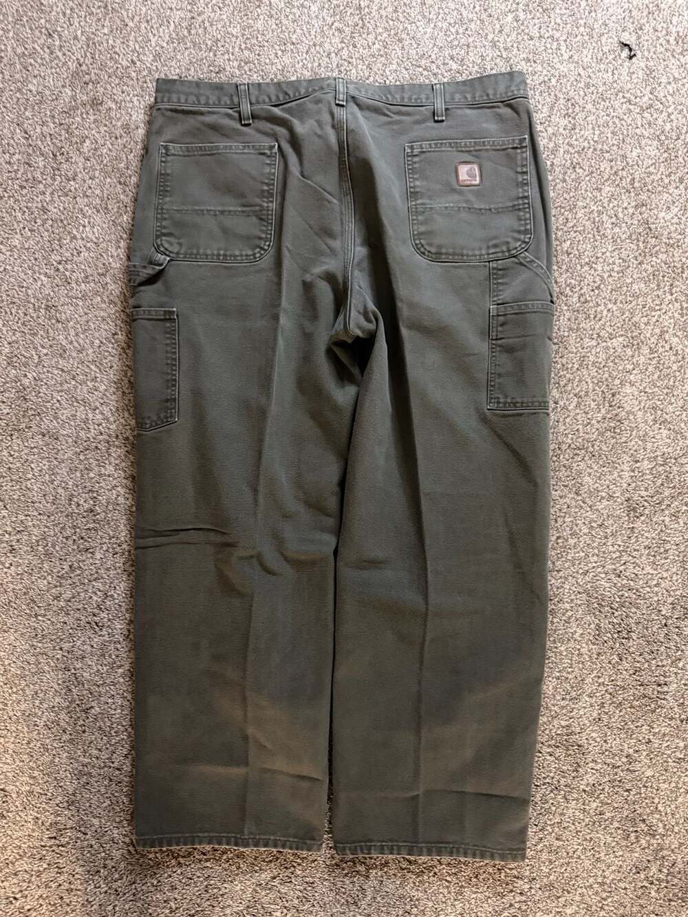 Carhartt B11 MOS Men's Dungaree Loose Fit Washed Duck Carpenter Work 42x30 Pants